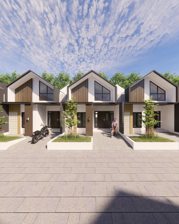 Tampilan depan melebar